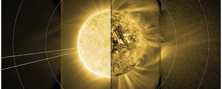 The sun’s elusive middle corona in extreme ultraviolet (EUV) light.
