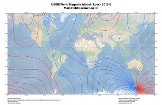 Graphical representation of the World Magnetic Model
