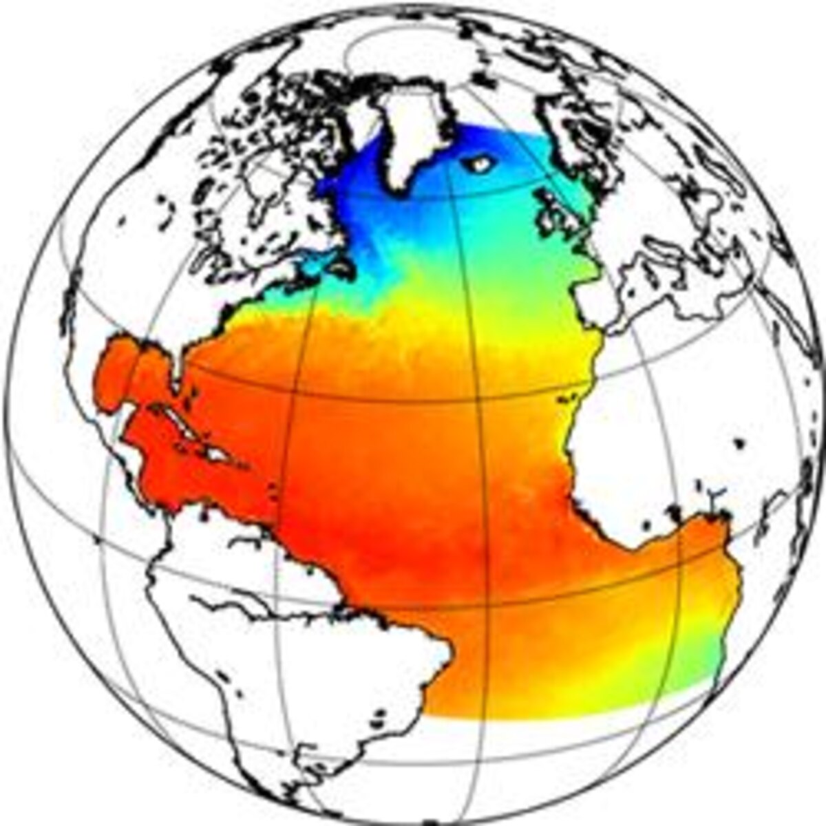 Atlantic Ocean Current Weather Radar Map 