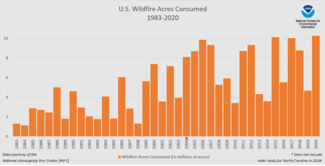 2020 Annual Wildfires Time Series