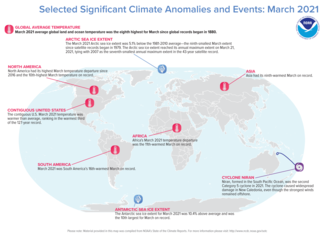 March 2021 Global Significant Events Map