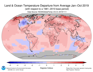 January-to-October-2019-Global-Departures-from-Average-Map