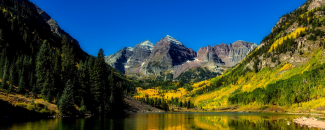 Photo of a Colorado landscape in autumn