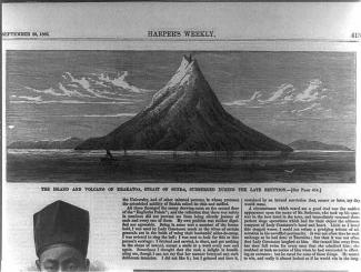 Newspaper Clipping of Krakatau in 1883. 