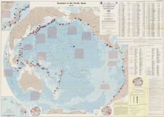 Map of 1984 Tsunamis in the Pacific Basin