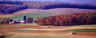Picture of autumn landscape in Pennsylvania by Pixabay