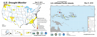 Picture of U.S. Drought Monitor and U.S. Affiliated Pacific Islands
