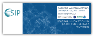 Banner image of logo for Earth Science Information Partners 2021 Winter Meeting