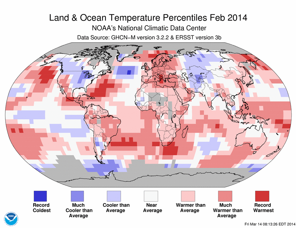 February 2014 Global Climate Report