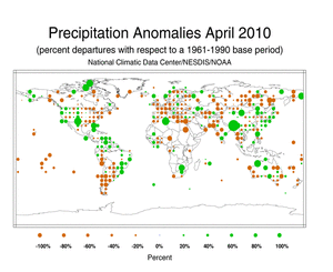 April 2010 Precipitation Percent Departures