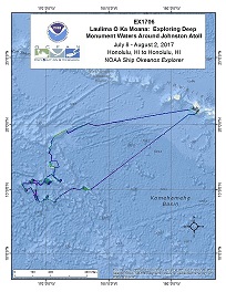 Okeanos Explorer (EX1706): Johnston Atoll (ROV/Mapping) Overview Map